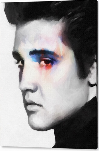 Stunning large elvis - elvis, canvas