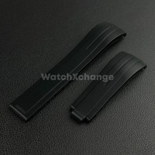 Black 21mm 22mm Curved Rubber