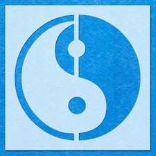Ying Yang Shape Stencil: Mylar