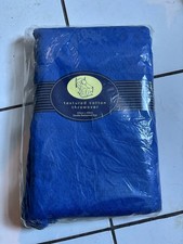 Blue Textured Cotton Throw