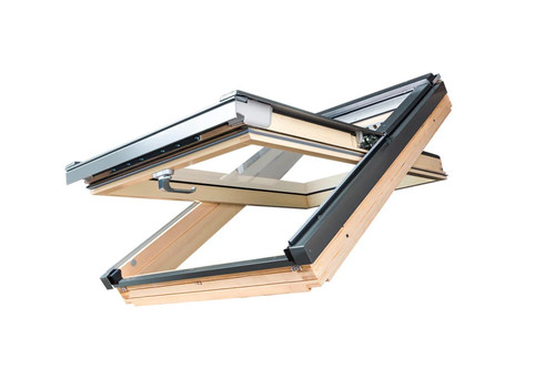 Fakro pine centre pivot window - pine,