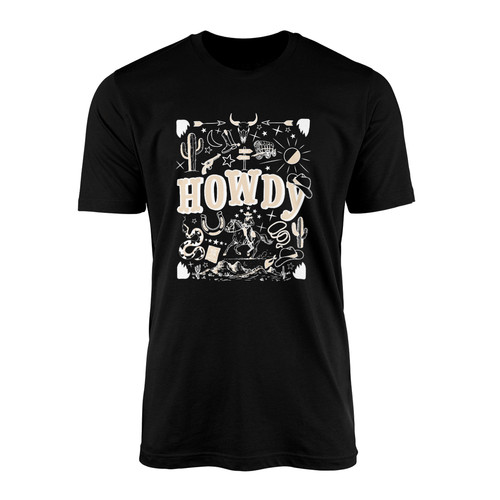 Howdy cowboy shirt western - howdy, t-shirt