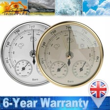 Dial Type Weather Station Barometer Thermometer Hygrometer for Indoor Outdoor