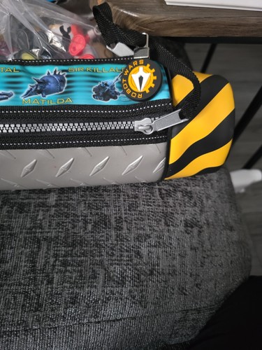 Vintage robot wars pencil case - robot,