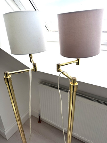 Pair vintage gold colour - pair, brass