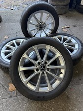 4 X  GENUINE MERCEDES ALLOY WHEELS WITH HANKOK TYRES 205 55 17  A1774010300
