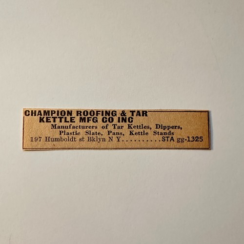 Champion roofing tar kettle - champion, &