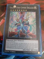 DRL3-EN029 Galaxy-Eyes Cipher Dragon Secret Rare 1st Edition NM Yugioh Card