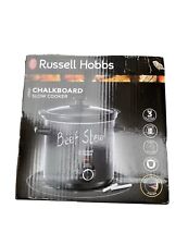 Russell Hobbs Chalkboard Slow Cooker 3.5L 4 Portion 24180 3 Heat Keep Warm Black