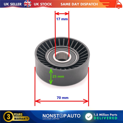 Fan belt tensioner pulley - pulley, v