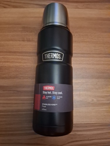 Thermos 470ml matt black - thermos,