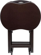 Stylish 23-Inch Brown TV Table