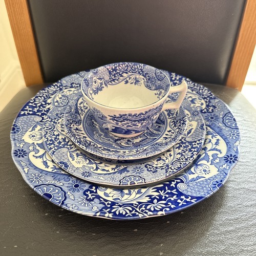Spode blue italian single - blue,
