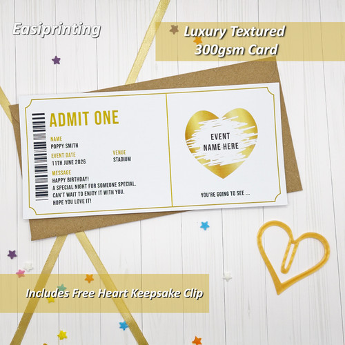 Personalised theatre ticket - personalised,