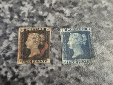  1840 PENNY BLACK & TWO PENCE