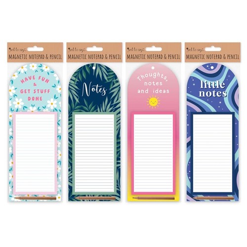 Magnetic notepad pencil to - &,