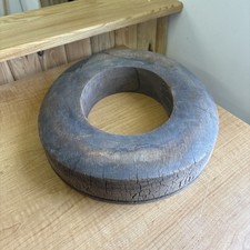 Antique Wooden Block Hat Brim