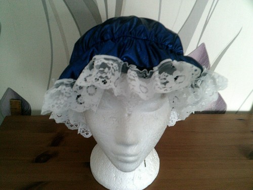 Blue foil design mop - design,