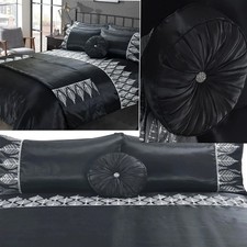 Mabel Black Duvet Cover