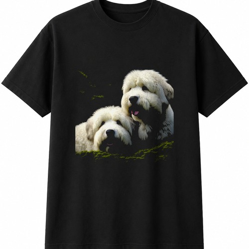 Old english sheepdog mens - old,