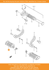 SUZUKI Rubber, Footrest Rh