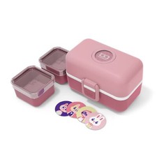 MB Tresor Blush Lunch Box Pink Kids with Divider - Bento Box Kids with Fec...