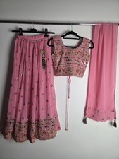Pink Embroidered Lehenga Choli