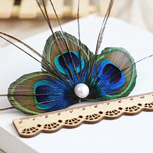 Handmade feather peacock hair - handmade,