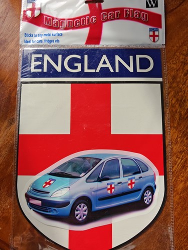 England magnetic car flag - england,