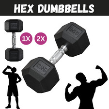1x, 2x 12.5KG Cast Iron Rubber
