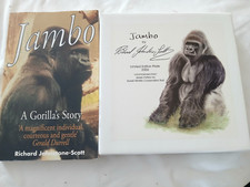 Jersey Pottery Boxed Limited Edition  45/75 Gerald Durrell Jambo plate and book