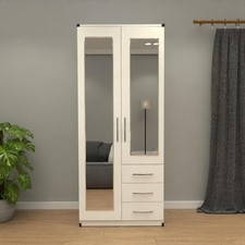 Pre Assembled 2-Door Wardrobe