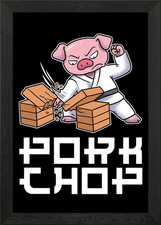 Pork Chop Framed Wall Art