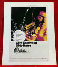 Dirty Harry Clint Eastwood Movie/Film Poster Art PICTURE / PRINT 12" x 9.5"