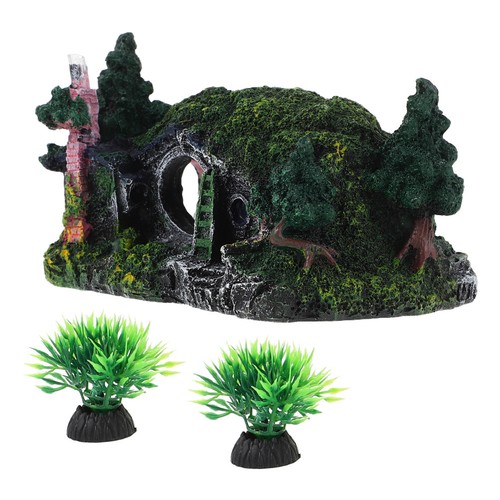 Elegant resin aquarium house - elegant,