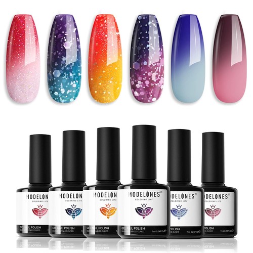Color changing gel nail - changing,