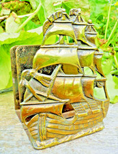 letter rack galleon brass 1930's   Art Deco
