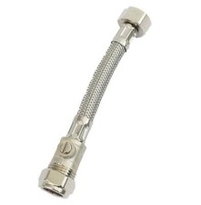 Viva 1/2" x 15mm Flexi Hose Tap Connector Basin with Isolator Valve 150mm BSP