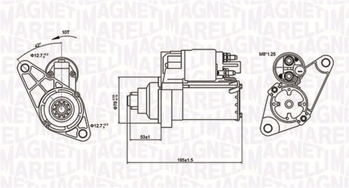 Starter magneti marelli - starter,