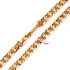 9ct 9K Yellow Gold Plated Curb