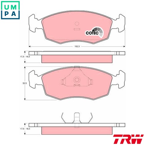 Brake pad set disc - pad,