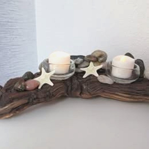 Driftwood pebbles starfish - &,
