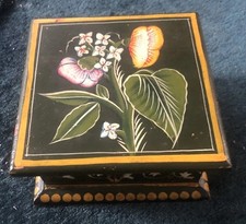 Folk Art Hand Painted Box