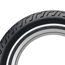 Motorcycle tyre DUNLOP 150/80 B16 71H REAR D401 Med White Wall