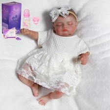 16inch Cute Reborn Baby Dolls Girl Vinyl Silicone Handmade Newborn Doll Xmas Toy