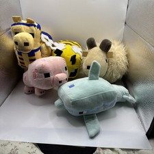 Minecraft Plush bundle Pig bee llama whale goat