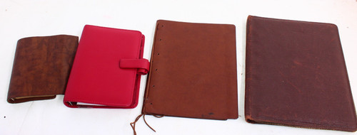 Leather filofax plus others - leather,