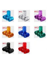 X 4 Tyre Valve Dust Caps Hex