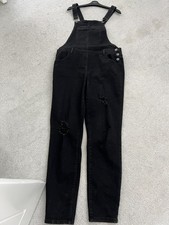 Ladies dungarees Black- Size