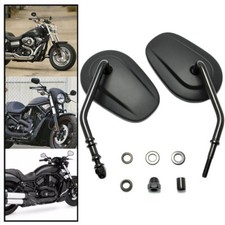 Black Motorcycle Rearview